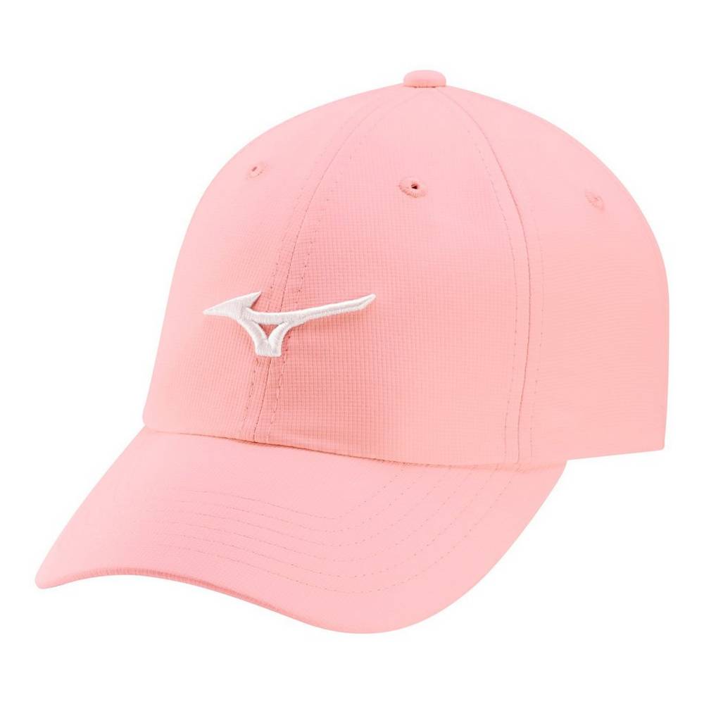 Mens Mizuno Tour Adjustable Lightweight Small Fit Golf Hat Pink/White Philippines (YSKHVZ718)